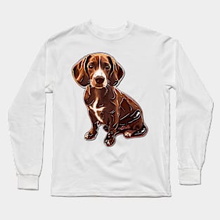 Valentine Beagle Shaped Chocolate Long Sleeve T-Shirt